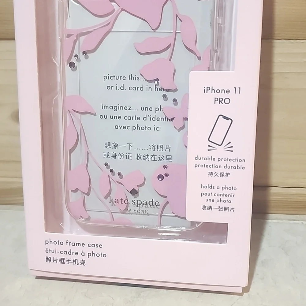 Kate spade iPhone 11 pro  floral photo frame case NEW